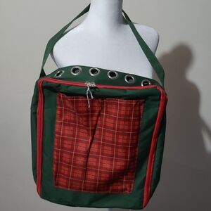 Stylish Green and Red Tote Bag